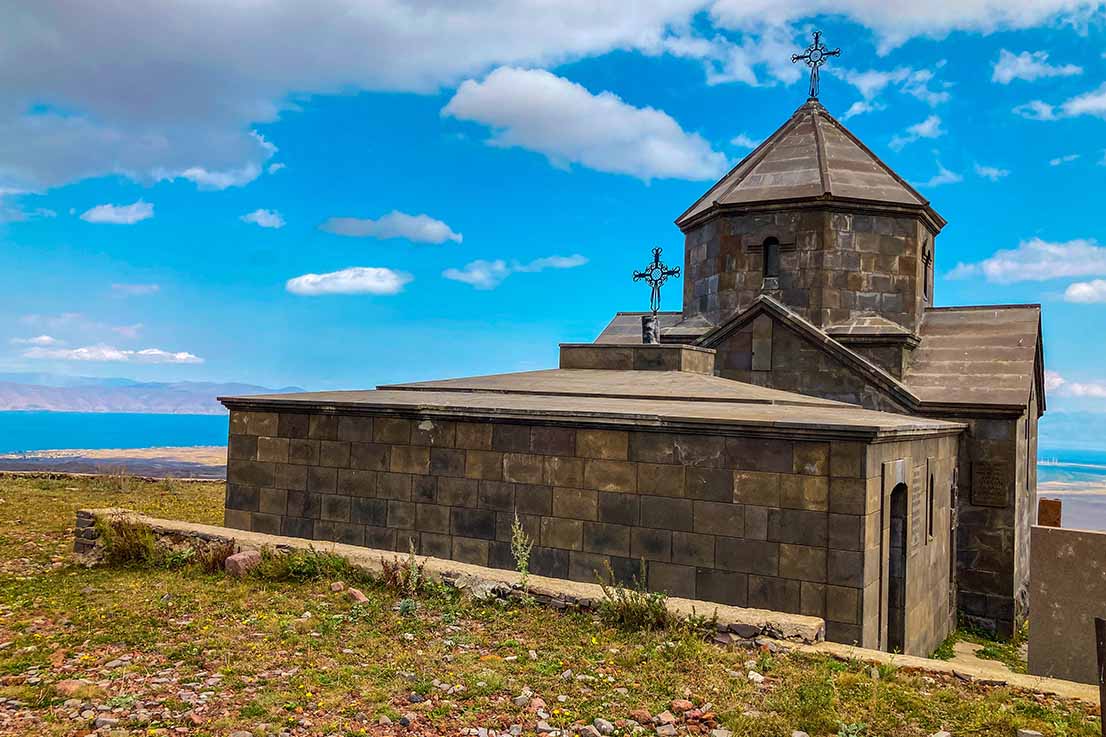 Holy Cross Church in Holy Cross mountain of Geghama mountain range